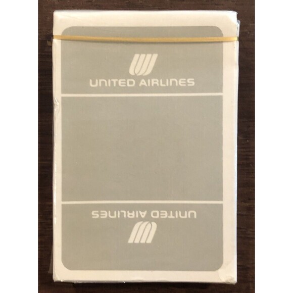 VTG United Airlines Playing Cards Deck New Sealed Gray Travel Aviation - Picture 2 of 5